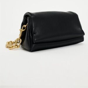 Zara Puff chunky chain Shoulder Bag